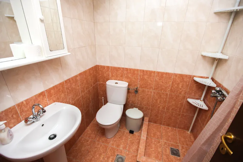 Il bagno dell'appartamento superior