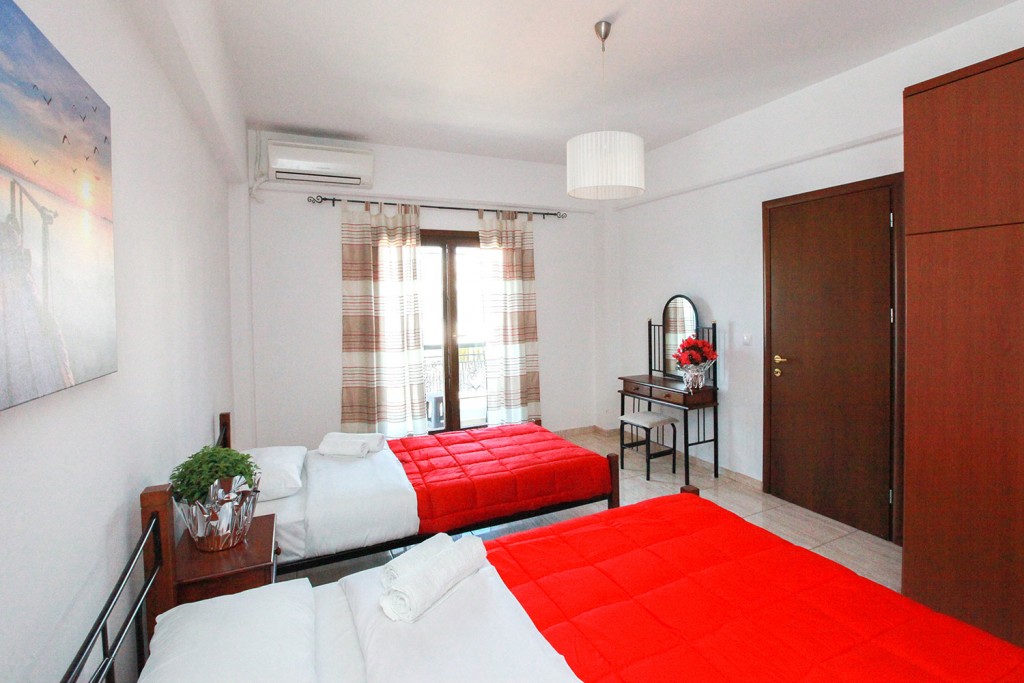 Apartment size: 57 m², Sleeps up to 5 people

Bedroom 1: 3 single beds
Bedroom 2: 1 large double bed
Living room: 1 sofa bed